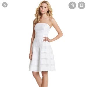 Classic white polka dot dress